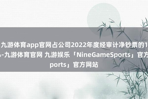 九游体育app官网占公司2022年度经审计净钞票的18.6%-九游体育官网 九游娱乐「NineGameSports」官方网站