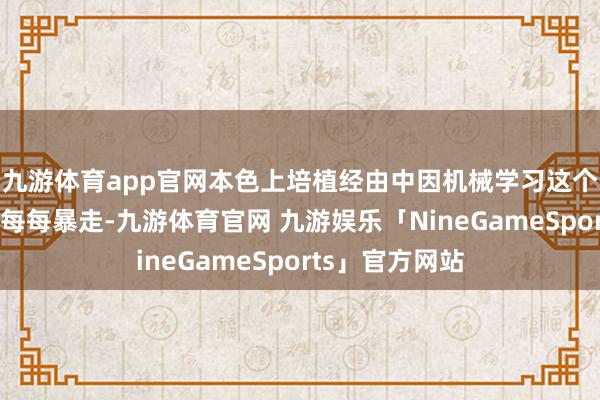 九游体育app官网本色上培植经由中因机械学习这个机器东说念主每每暴走-九游体育官网 九游娱乐「NineGameSports」官方网站