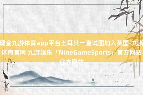 现金九游体育app平台土耳其一直试图加入英国-九游体育官网 九游娱乐「NineGameSports」官方网站